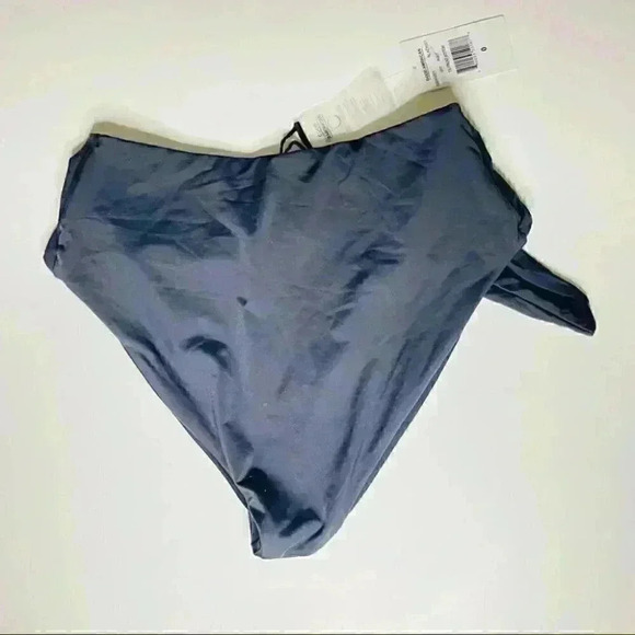 Good American Waist Cincher Tie-Front Swim Bottoms Black Size XS - Picture 4 of 4